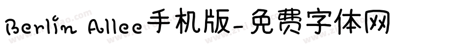 Berlin Allee手机版字体转换